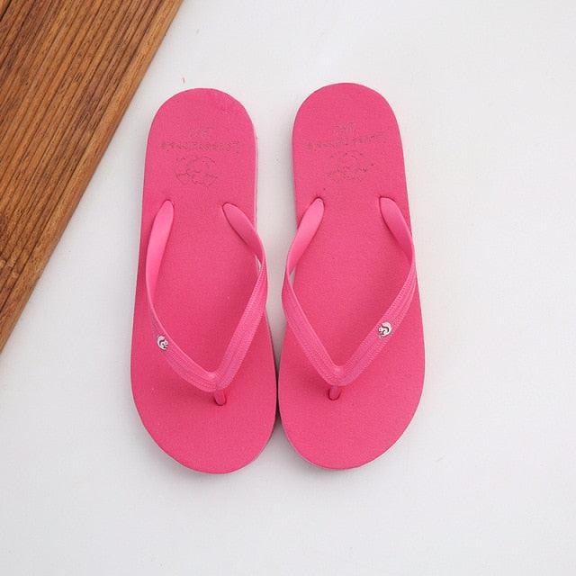 Simple Colors Comfortable Slippers Flip Flop
