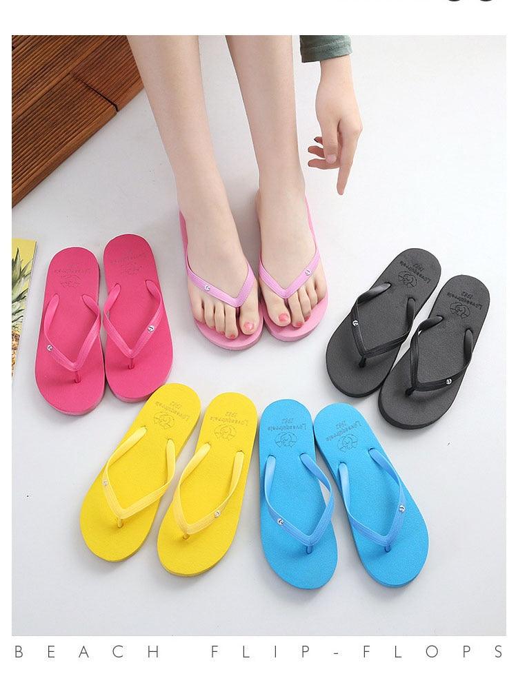 Simple Colors Comfortable Slippers Flip Flop