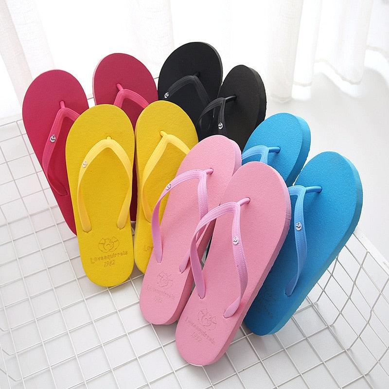 Simple Colors Comfortable Slippers Flip Flop