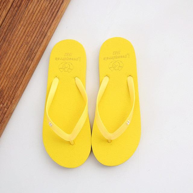 Simple Colors Comfortable Slippers Flip Flop