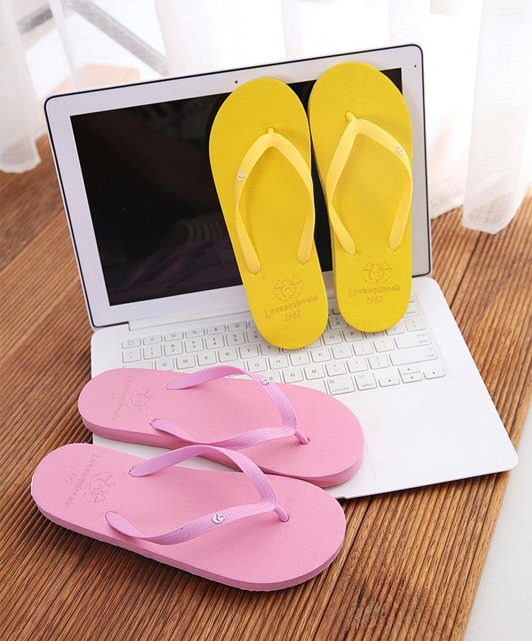 Simple Colors Comfortable Slippers Flip Flop