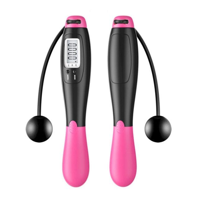 Smart Creative Counting Skipping Rope Wireless Skip Rope Electronic Digital Lose Weight Cordless Jump Ropes Weighted Cordless Jump Rope For Fitness Jump Rope Counter Adjustable Speed Skipping Rope For Men Women