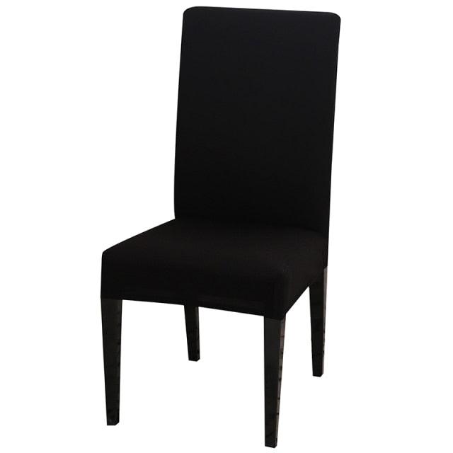 Solid Color Chair Cover Stretch Spandex Seat Cover For Office Wedding Banquet Hotel Home Chair Covers Banquet Chair Seat Protector Slipcover For Home Party Hotel Wedding Ceremony