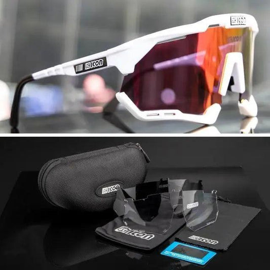 Sports Photochromic Cycling Glasses Road Bicycle Glasses For Men Women Stylish Unisex Outdoor Polarized Cycling Sunglasses Bicycle Eyewear