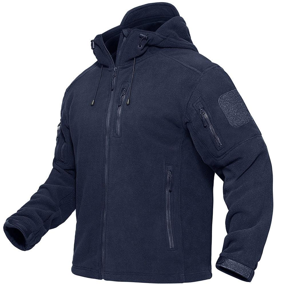 Fleece Jacket With Hood Mens Tactical