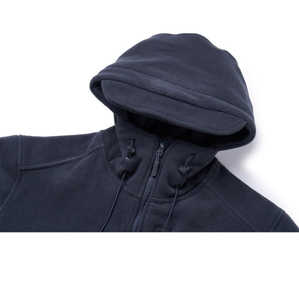 Fleece Jacket With Hood Mens Tactical