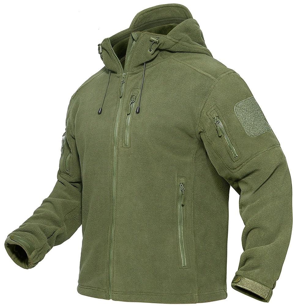 Fleece Jacket With Hood Mens Tactical