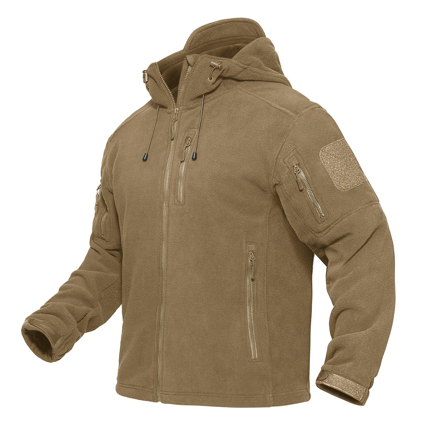 Fleece Jacket With Hood Mens Tactical