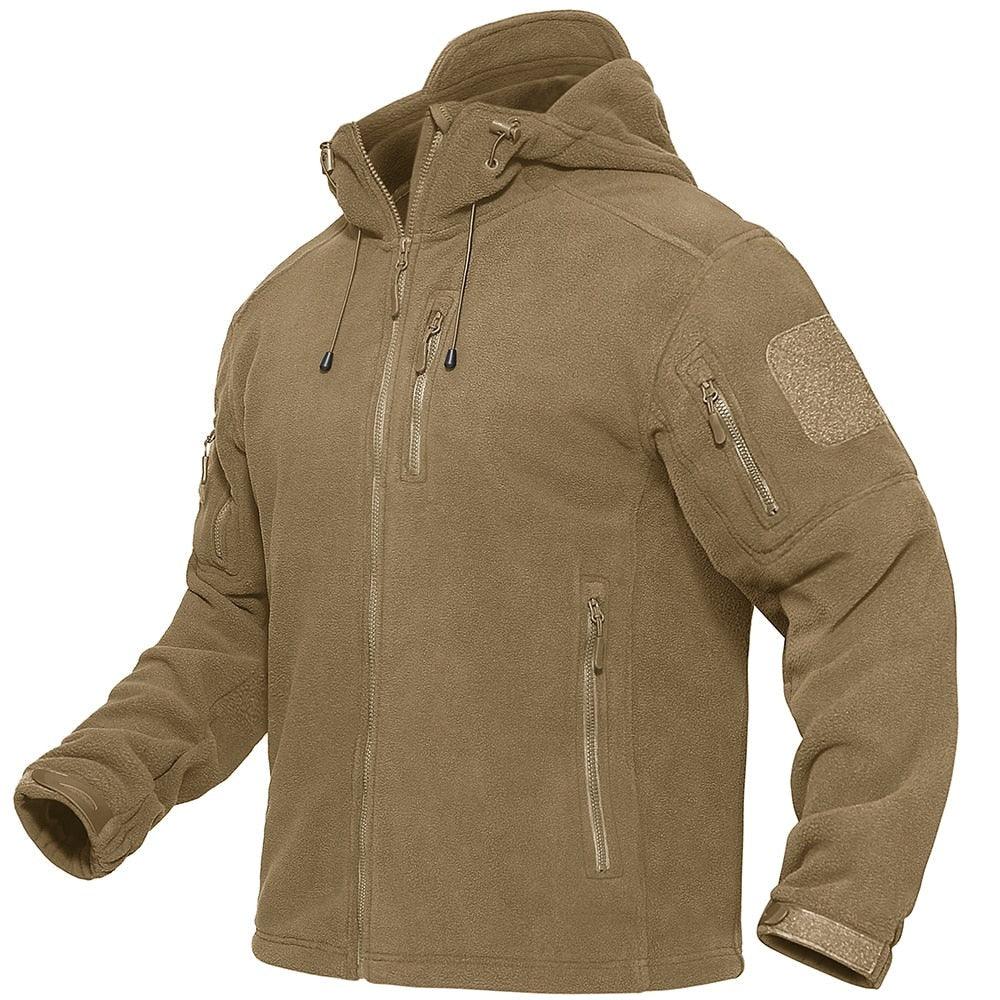 Fleece Jacket With Hood Mens Tactical