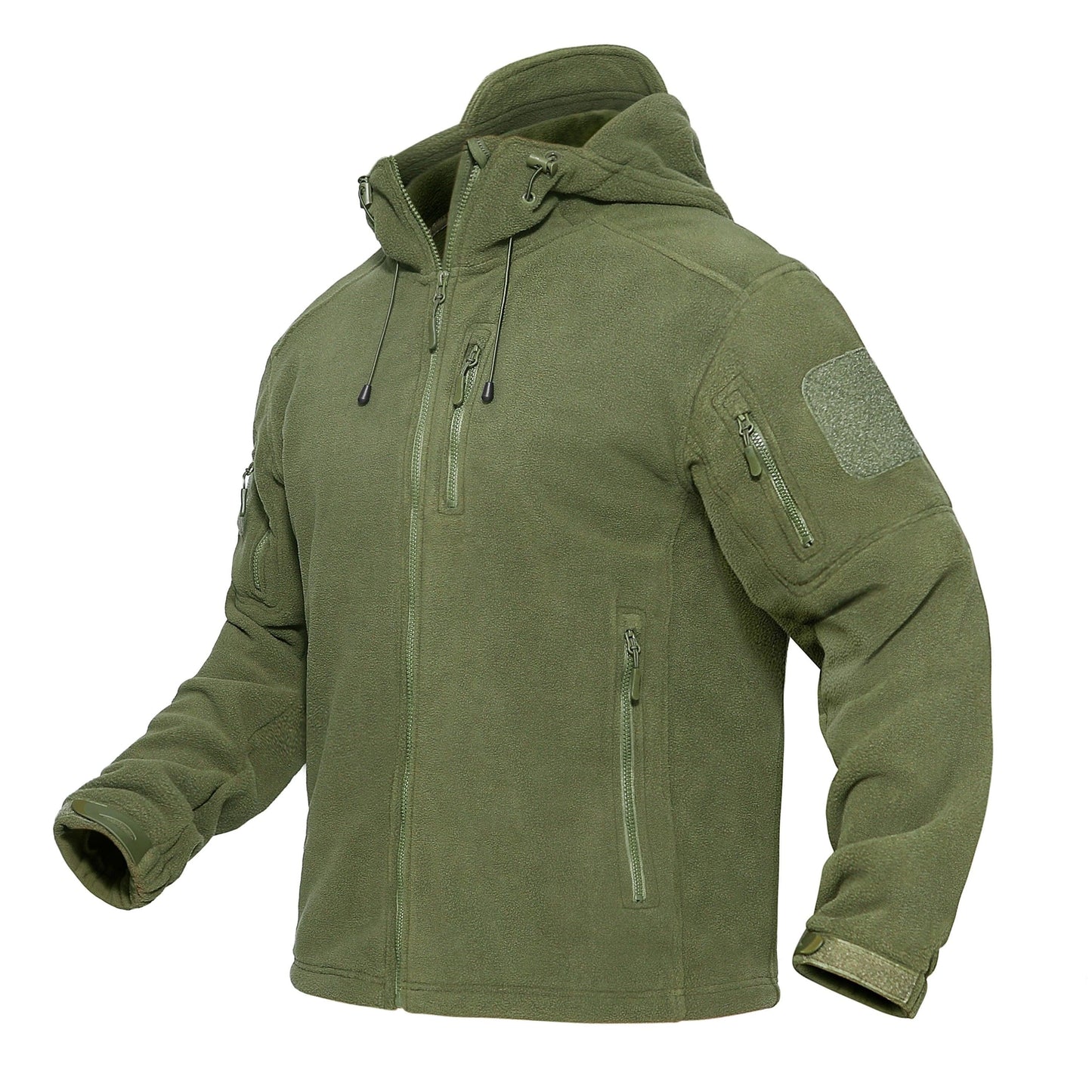 Fleece Jacket With Hood Mens Tactical