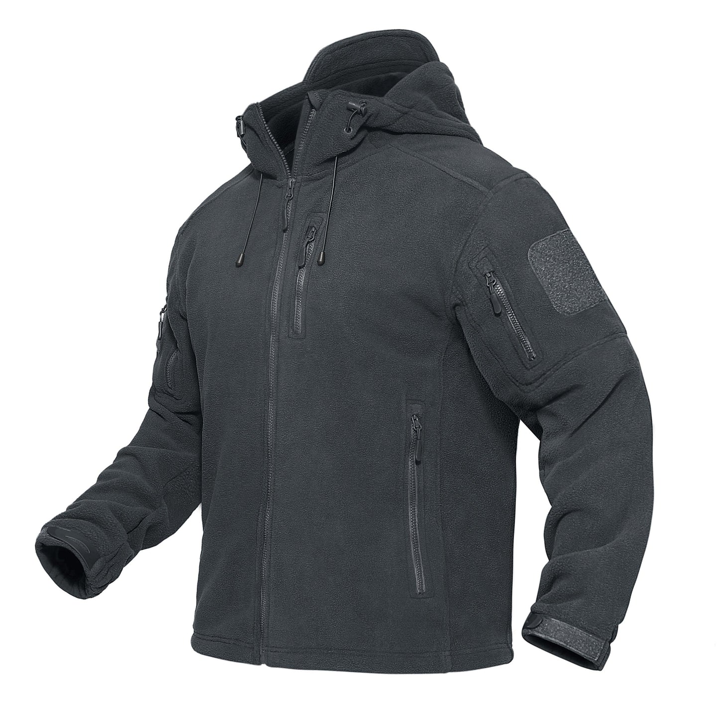 Fleece Jacket With Hood Mens Tactical