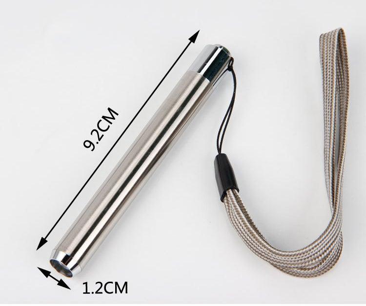 Stainless Steel Mini Pocket UV Black Light Flashlight Led Lamp Portable Flashlight Ultraviolet Pen Lights For Leak Pet Urine Bed Bug  Dry Stain & Dye Detector Marker Checker Detection