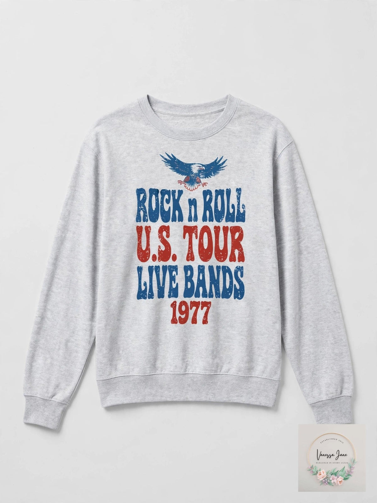 Love Tribe Juniors 1977 Rock N Roll Graphic T Shirt, Size Medium