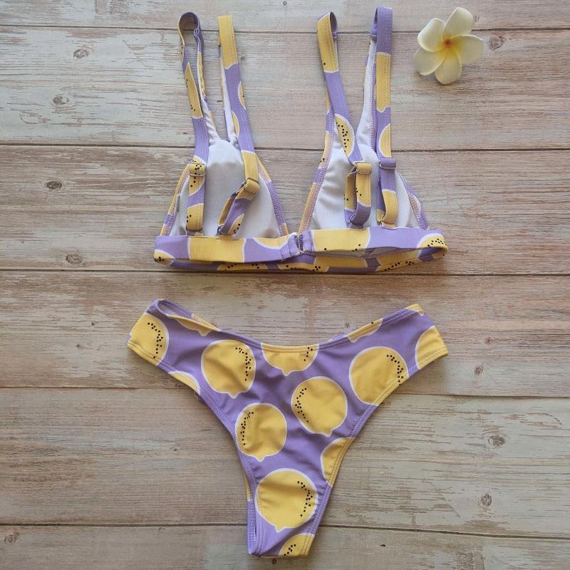 Summer Bikini Stylish Swimwear Women Halter Push Up Bikini