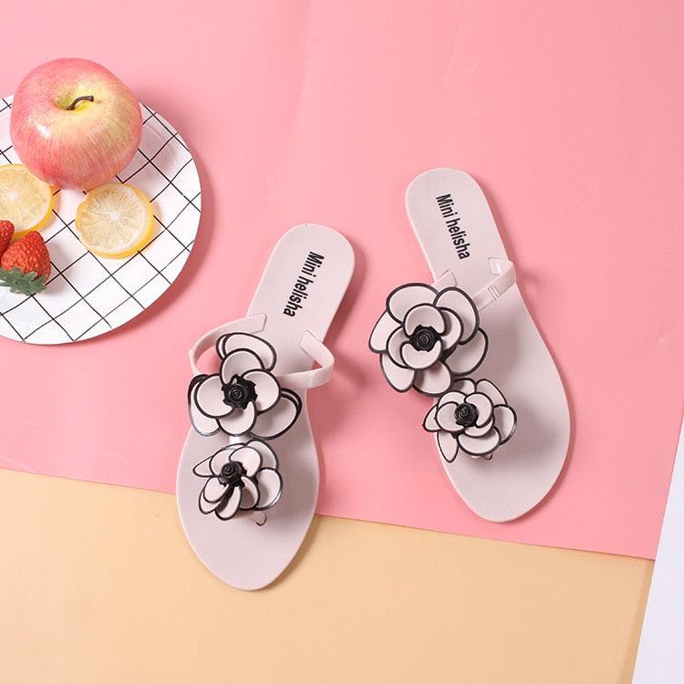 Summer Flowers Flip Flops