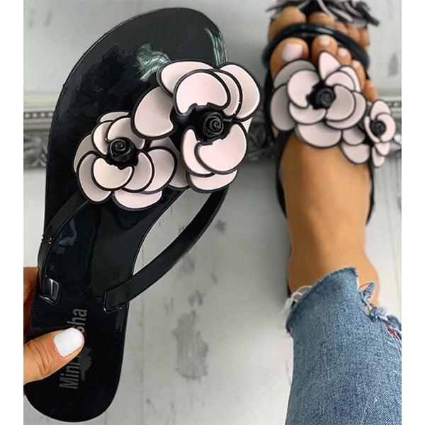 Summer Flowers Flip Flops