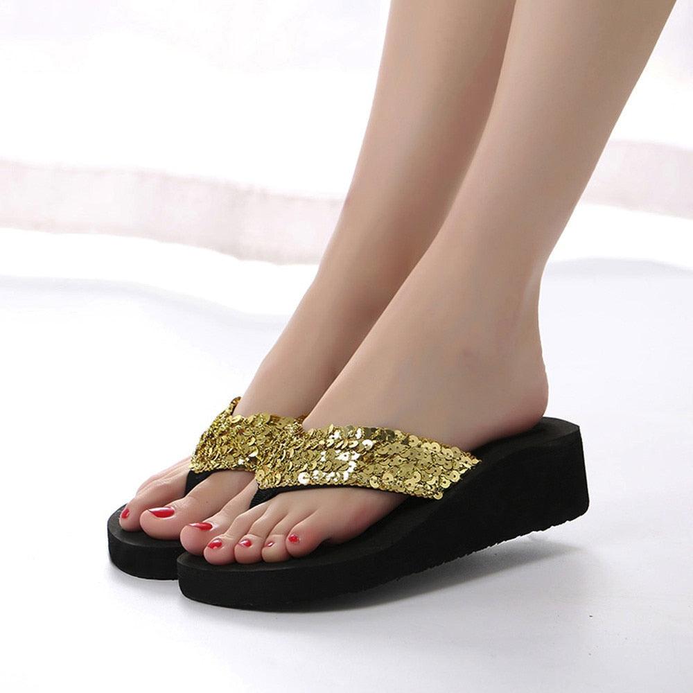 Summer Women Flip Flops Casual Sequins
