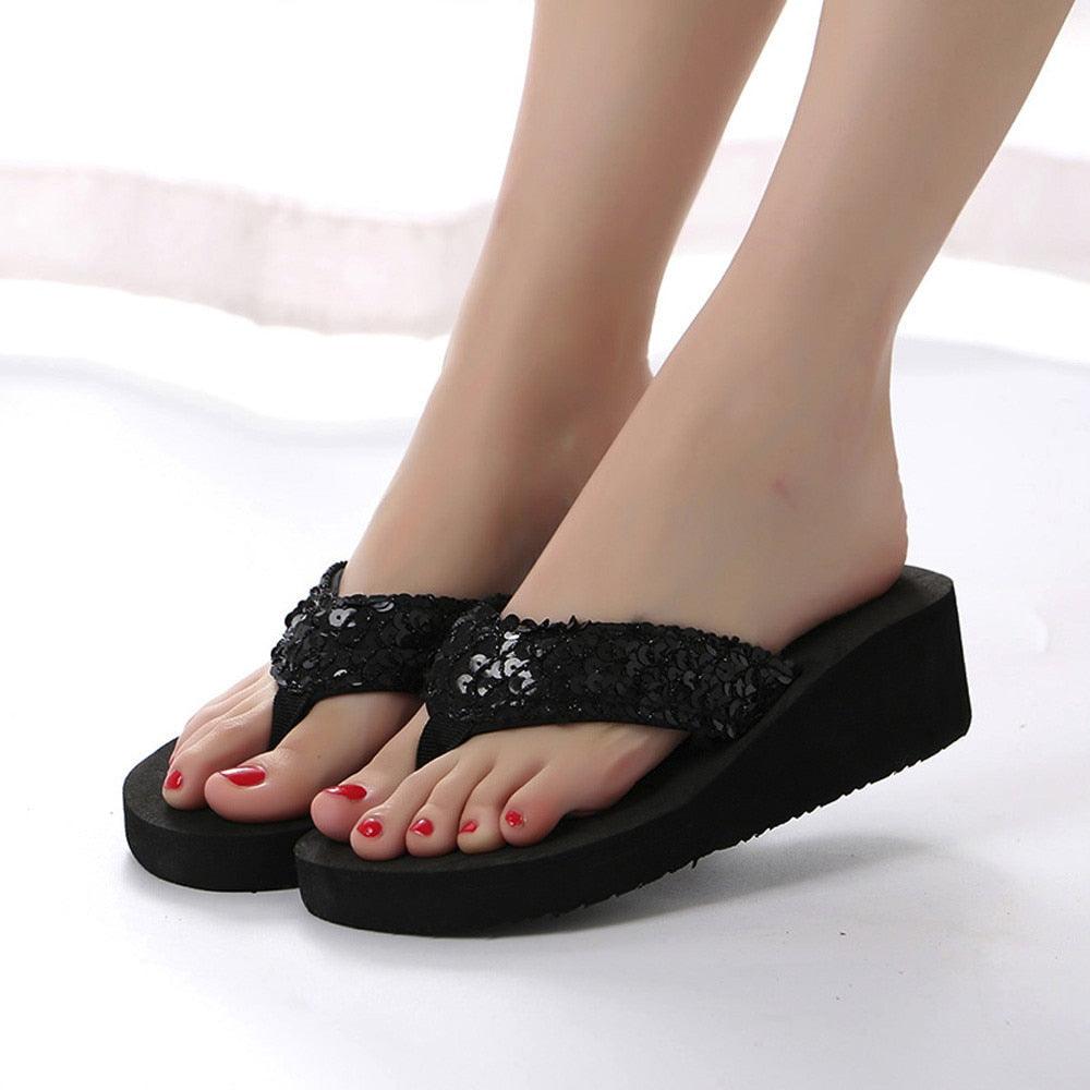 Summer Women Flip Flops Casual Sequins