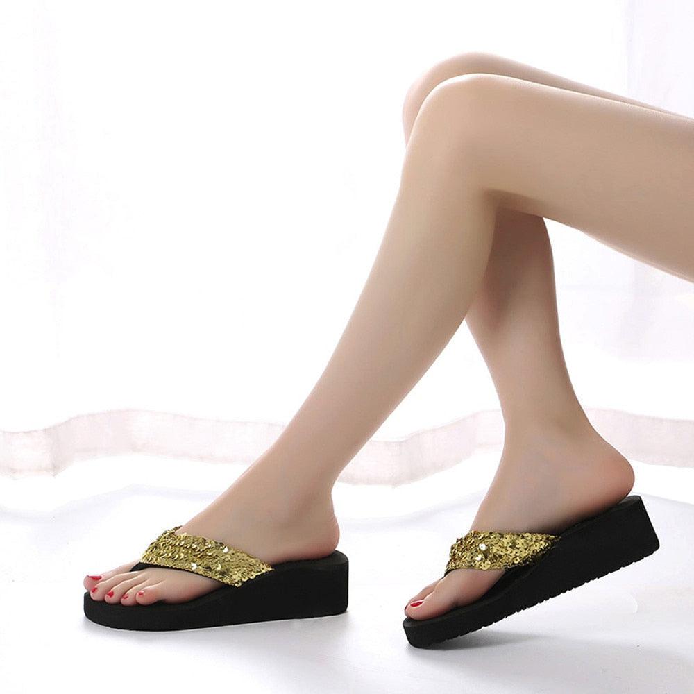 Summer Women Flip Flops Casual Sequins