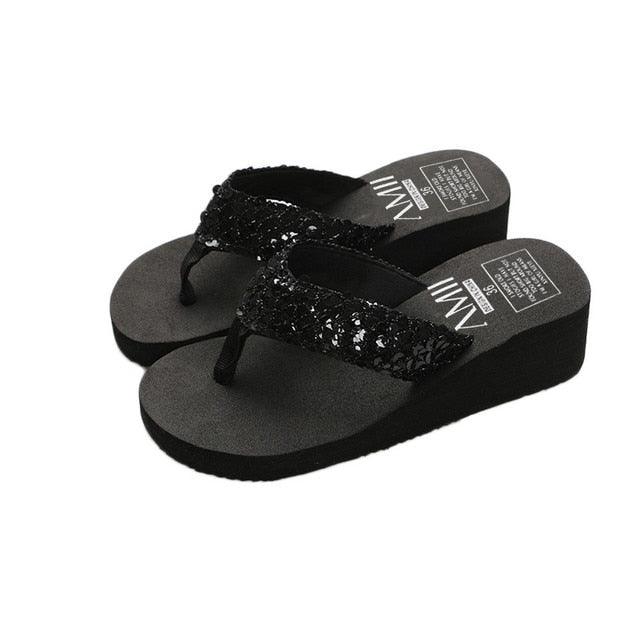 Summer Women Flip Flops Casual Sequins