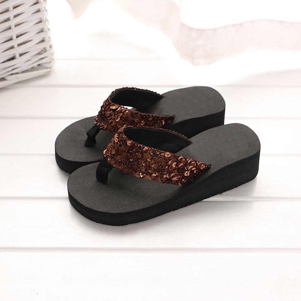 Summer Women Flip Flops Casual Sequins