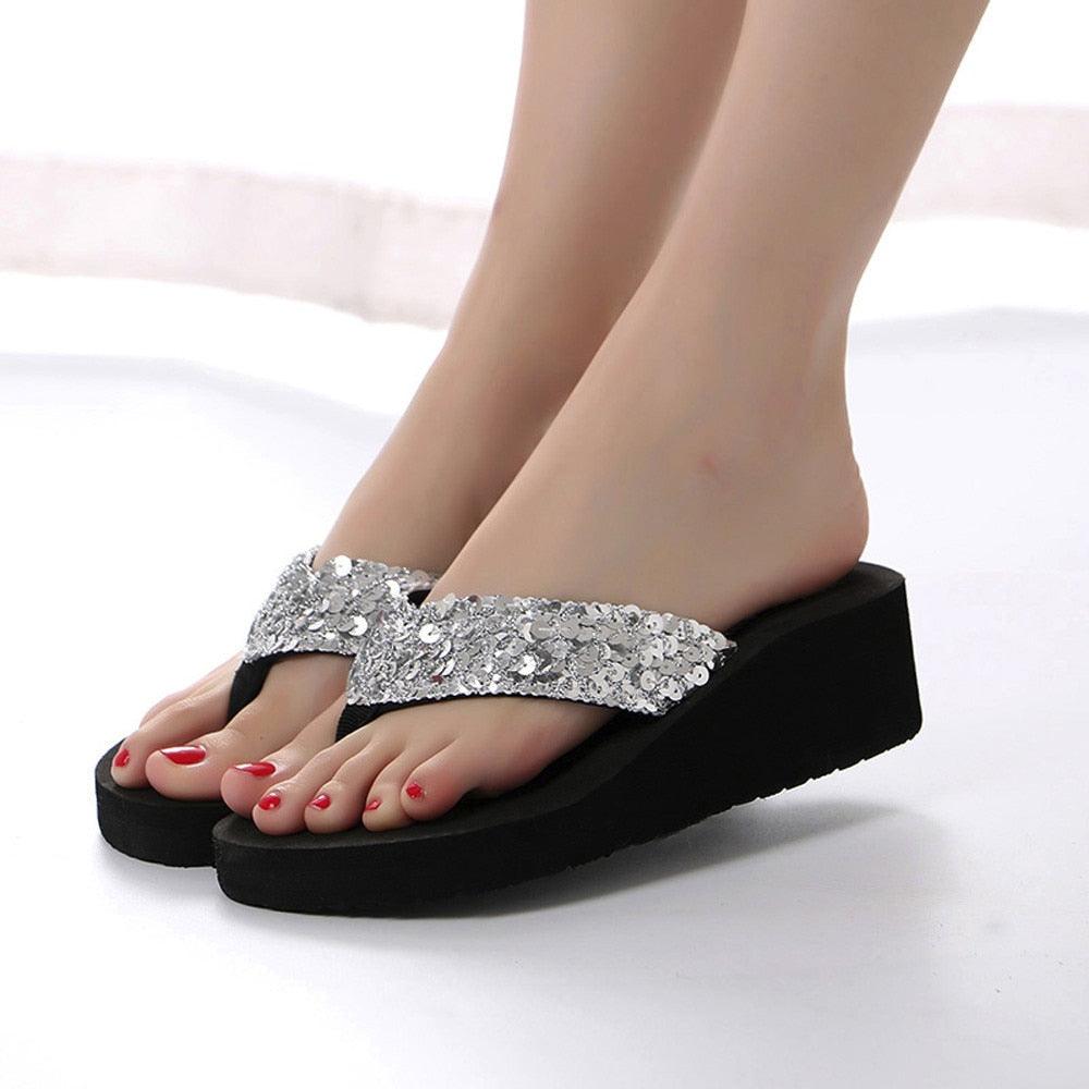 Summer Women Flip Flops Casual Sequins