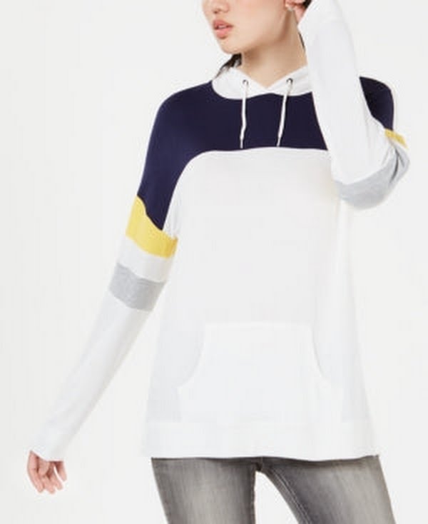 Hippie Rose Juniors Colorblocked Pullover Hoodie