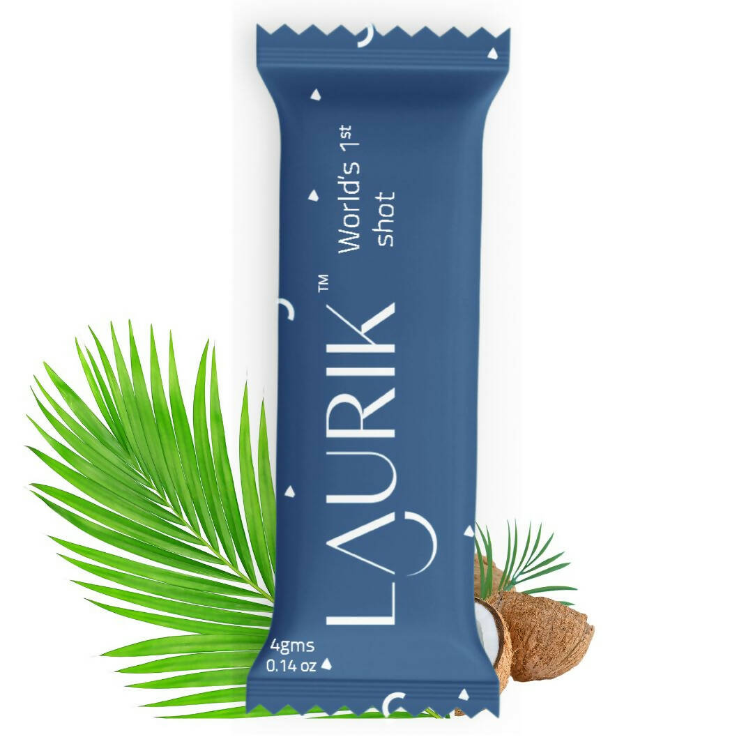 Laurik Skin Care Shots Supplement Powder For Women Lauric Acid, Papaya, Olives, Avocado, Cocoa & Green Tea - Vanilla