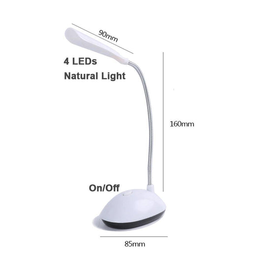 Table Lamp For Study LED Desk Lamp 3XAAA Battery Not Include Dimmable Mini Table Top Lantern Cute Book Light Office Smart Decorative Table Lamp Cute Study Lamps for Bedroom Décor
