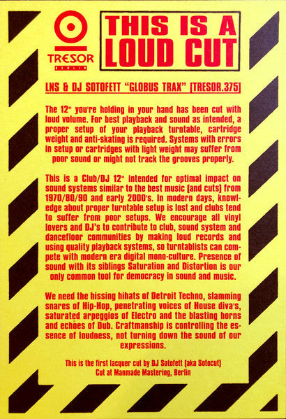 Globus Trax (VINYL) | Mint (M) Mint (M)