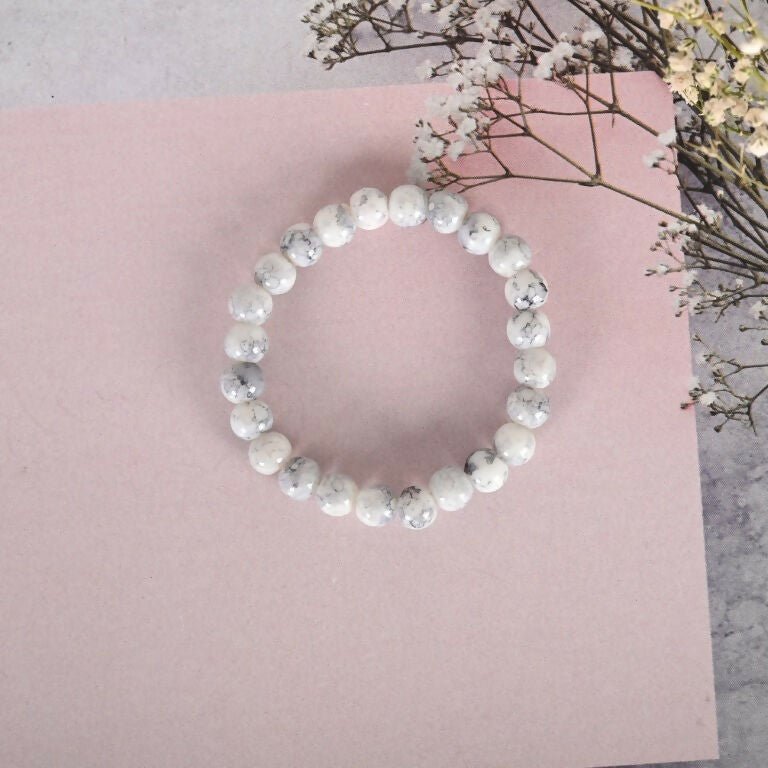 NVR Men & Women Marbel Elasticated Bracelet