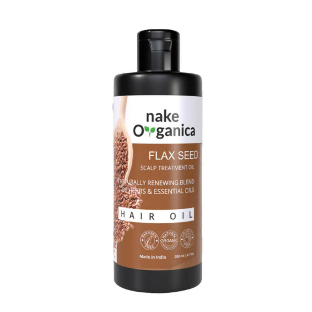 Nake Organica Flaxseed Hair Oil - Scalp Treatment