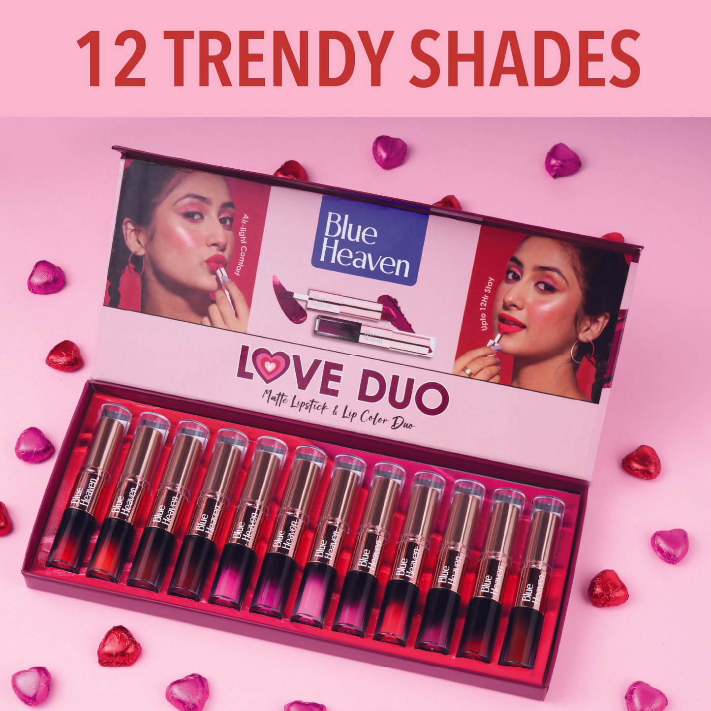 Blue Heaven Love Duo 2 In 1 Dual Sided Lipstick - 07