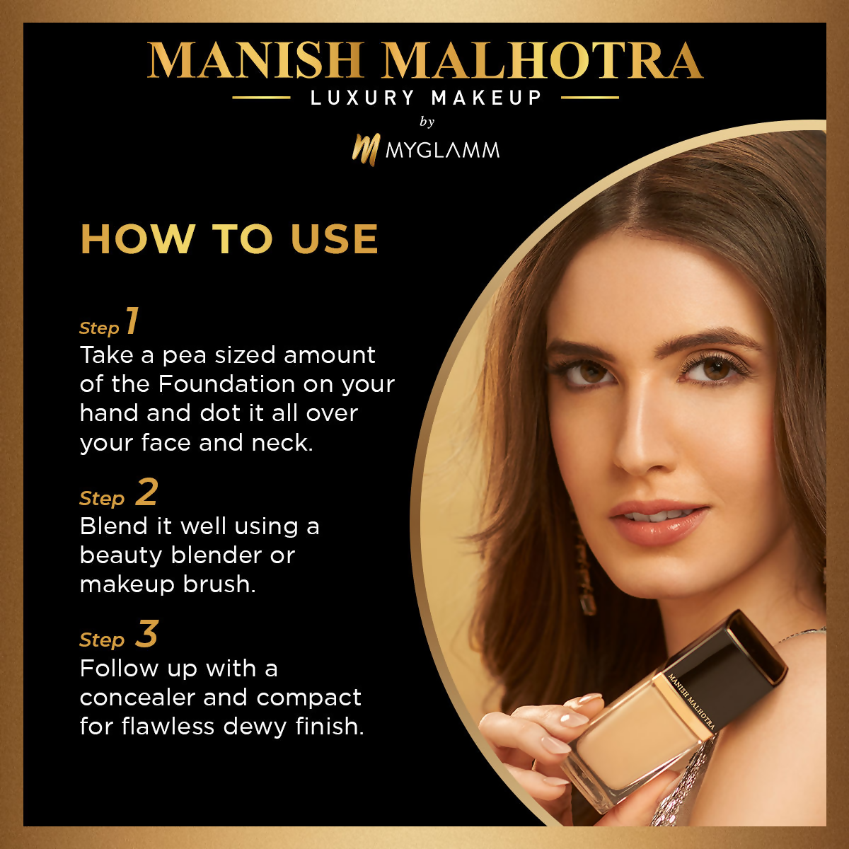 MyGlamm Manish Malhotra Beauty Skin Awakening Foundation - Neutral Mocha