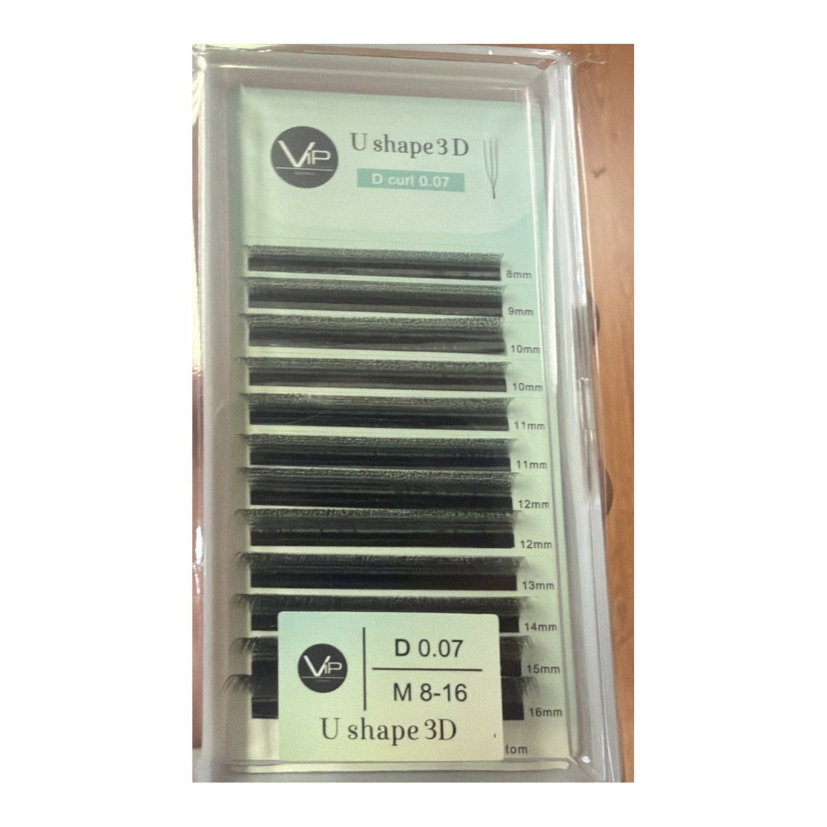 VIP Lashes U Shape Clover Extensions 12 Line Mix 0.07 mm