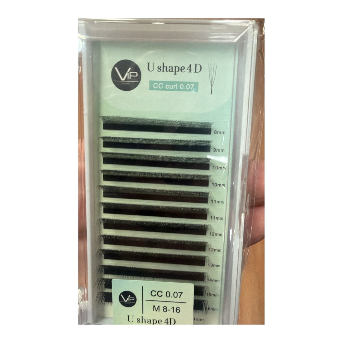 VIP Lashes U Shape Clover Extensions 12 Line Mix 0.07 mm