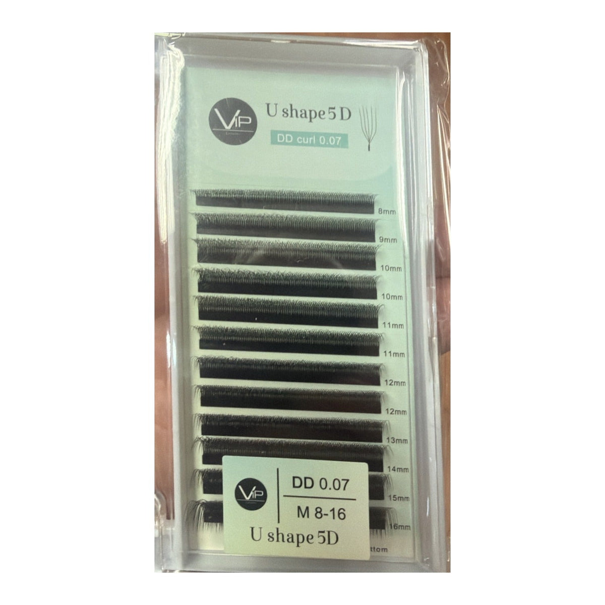VIP Lashes U Shape Clover Extensions 12 Line Mix 0.07 mm