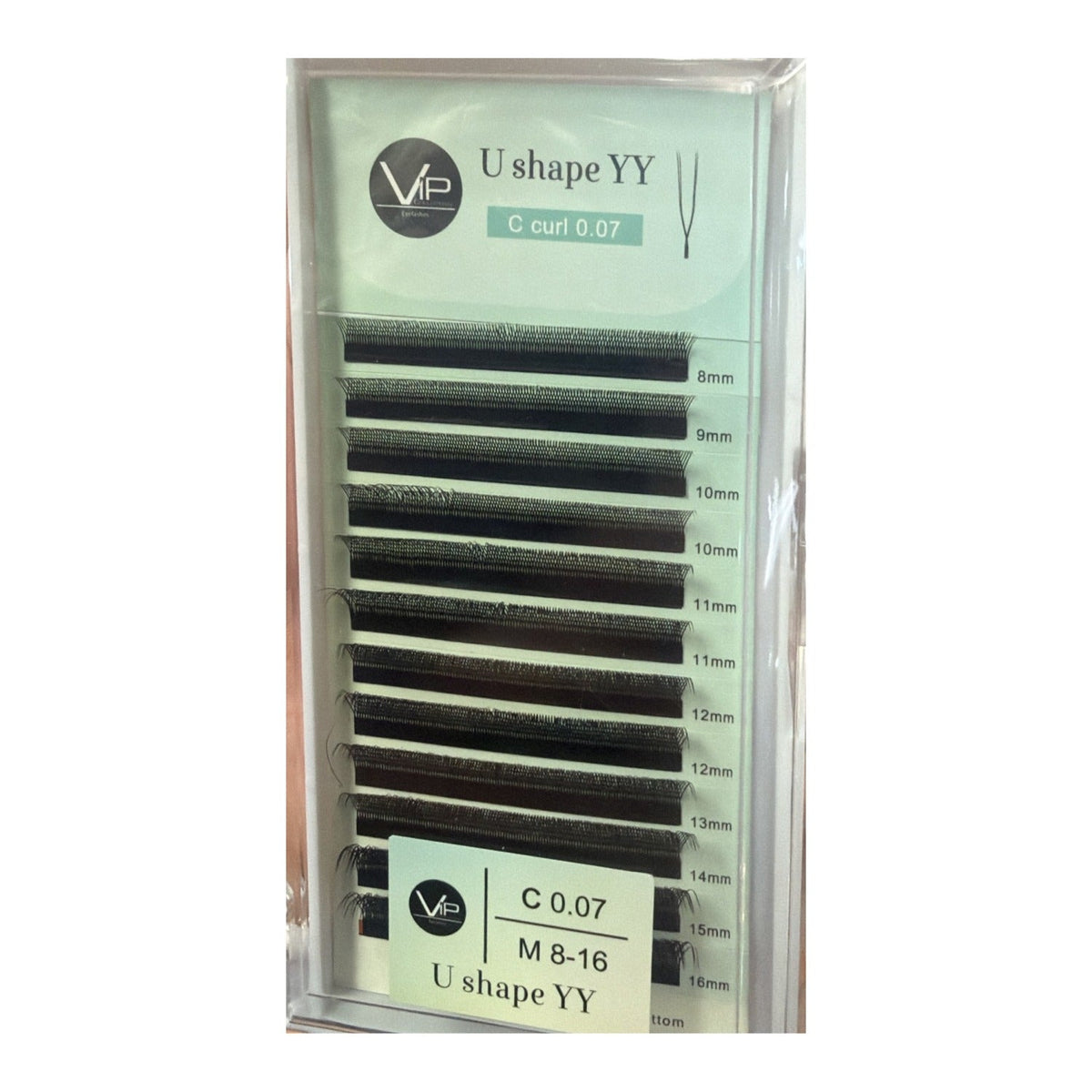 VIP Lashes U Shape Clover Extensions 12 Line Mix 0.07 mm