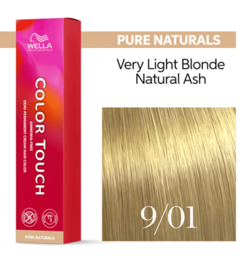 Wella Color Touch 9/01 (Very Light Blonde/Natural Ash) 2oz by Wella Color