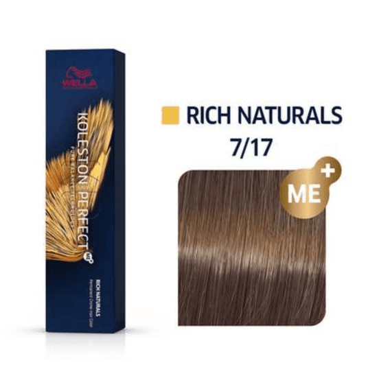 Wella Koleston Perfect Permanent Creme Haircolor 1: 7/17 Medium Blonde/Ash Brown