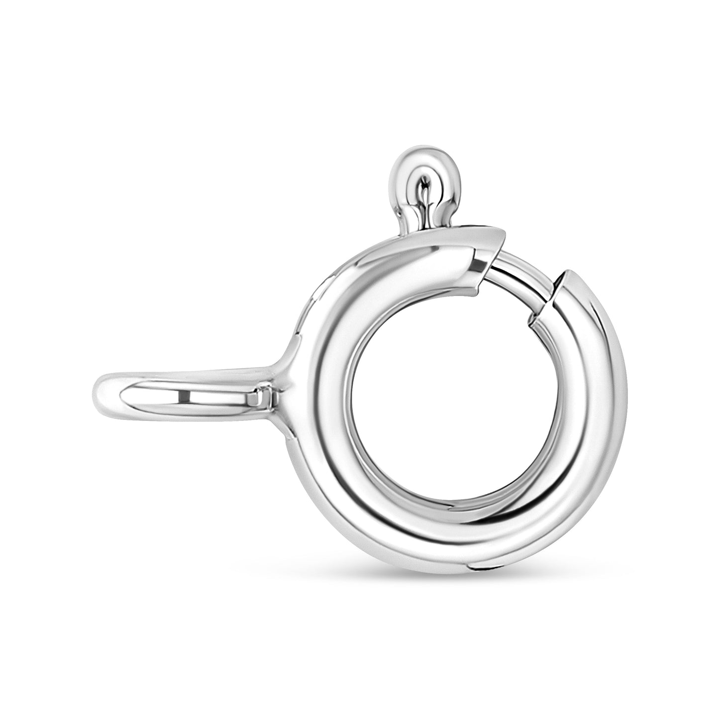 14K White Gold 1/10 Cttw Pear Shape Lab Grown Diamond Solitaire Pendant Necklace (F-G Color, VS2-SI1 Clarity)