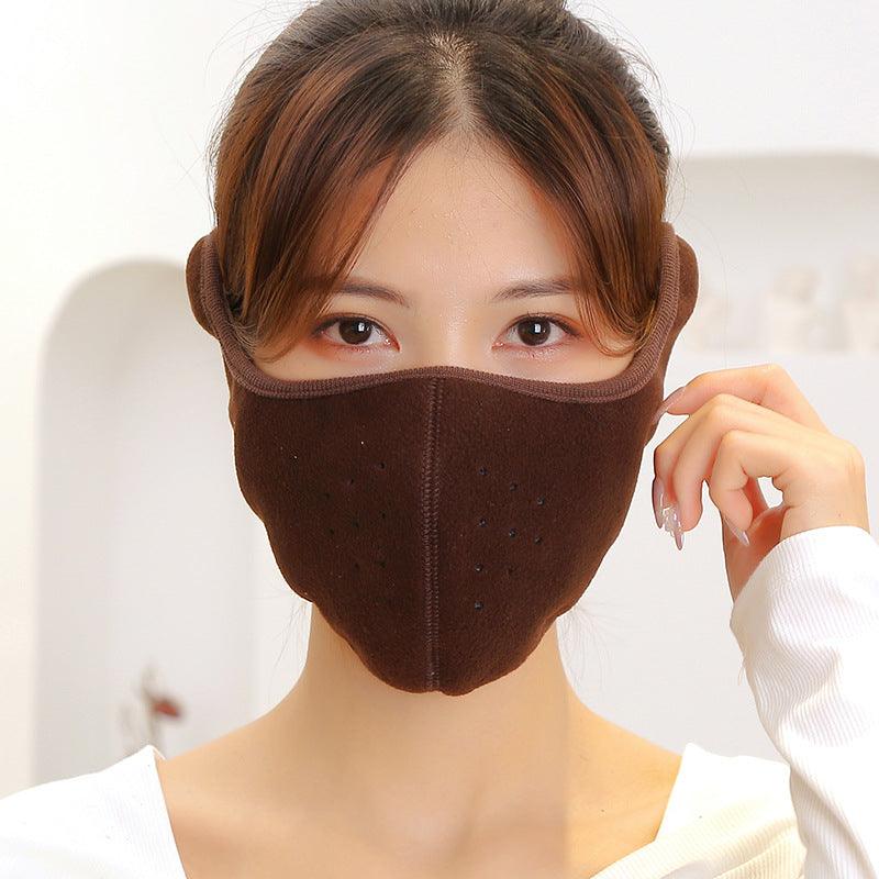 Winter Cycling Mask Unisex Fleece Thermal Warm Windproof Half Face Mask Balaclava Outdoor Sport Fishing Skiing Mask Half Mask Balaclava Ski Mask with Adjustable Windproof Cap Headwear Balaclava Half Face Mask Windproof Men Women