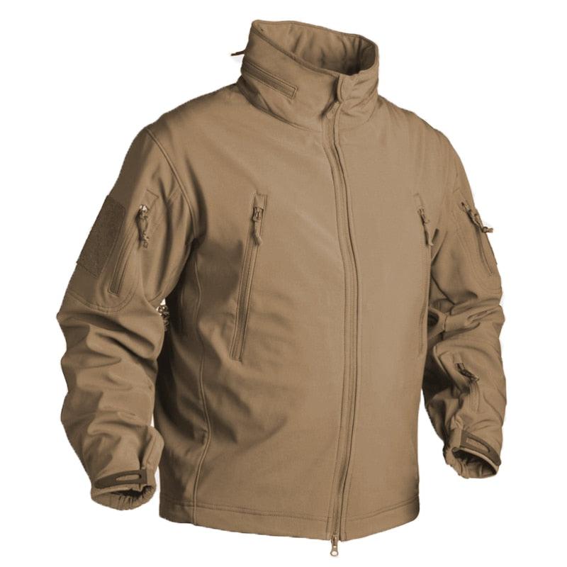 Winter Fleece Jacket Men Soft Waterproof Camouflage Coat Tactical Hiking Jacket