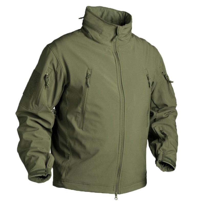 Winter Fleece Jacket Men Soft Waterproof Camouflage Coat Tactical Hiking Jacket