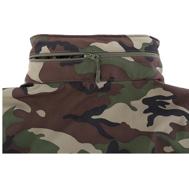 Winter Fleece Jacket Men Soft Waterproof Camouflage Coat Tactical Hiking Jacket