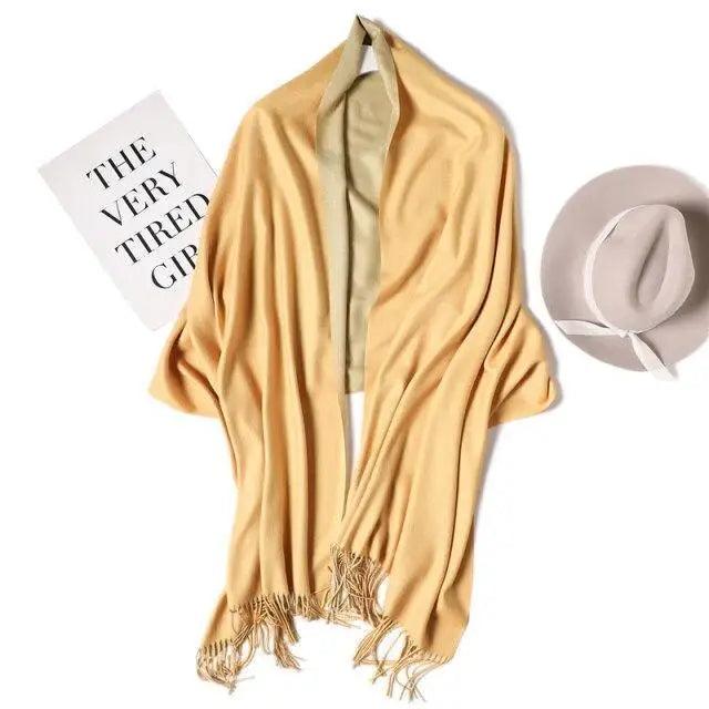 Winter Women Scarf Fashion Solid Soft  Scarves For Lady Shawls Wrap Casual Wear Travel Friendly For Winter Fall Winter Classic Warm Soft Chunky Warm Scarves Wrap Scarf