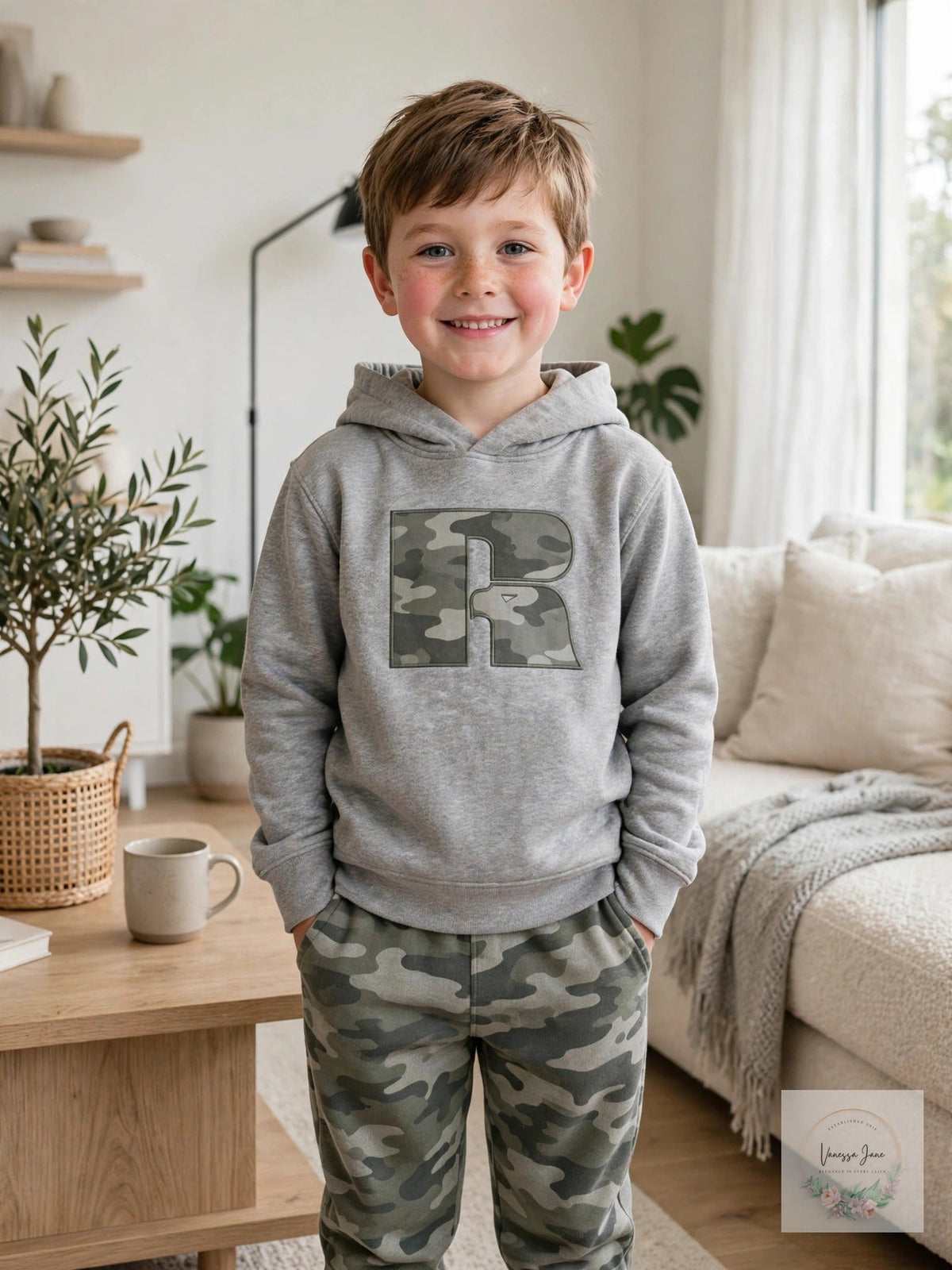 Russell Athletic Boys Hoodie and Pants 2-Pc Set, Size 5/6