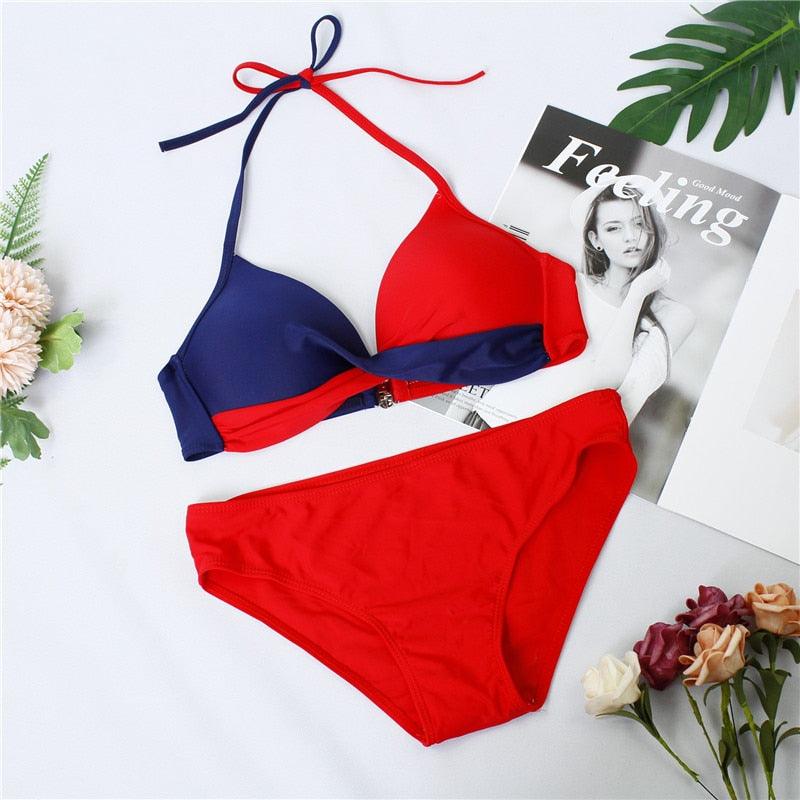 Women Bikini Set Swimwear Two Piece Brazilian Bathing Suit Large Plus Size
