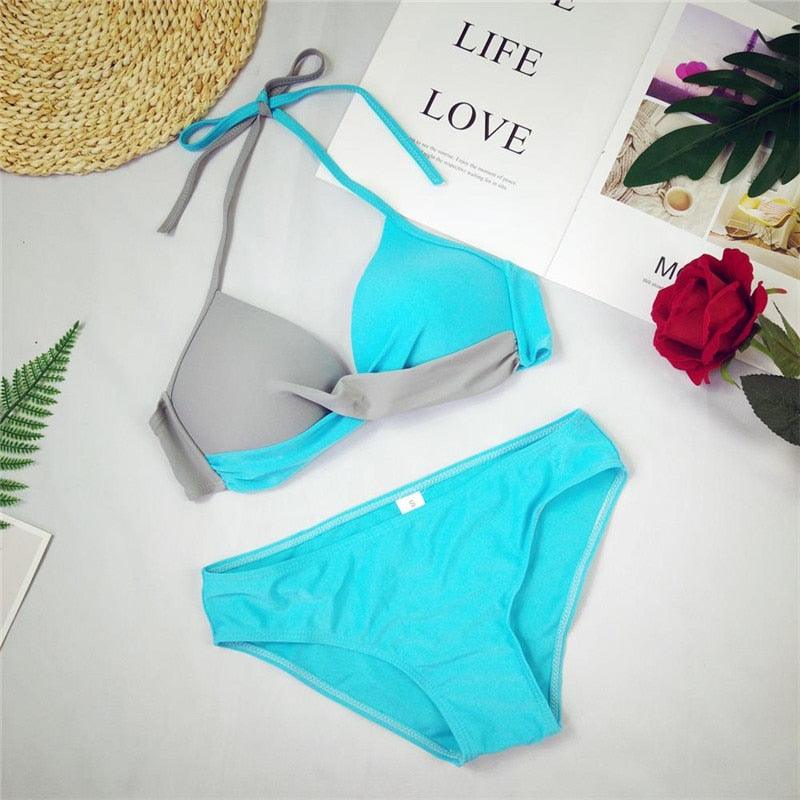 Women Bikini Set Swimwear Two Piece Brazilian Bathing Suit Large Plus Size