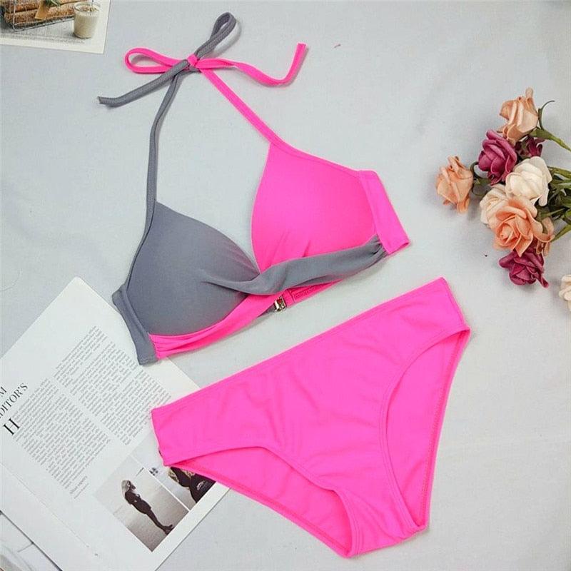 Women Bikini Set Swimwear Two Piece Brazilian Bathing Suit Large Plus Size